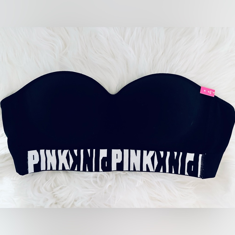 NWT PINK VICTORIA’s SECRET wireless and strapless push up bra, Size: Medium